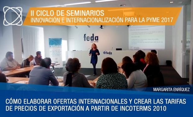 Fotografía de Seminario de internacionalización en FEDA para no provocar errores de cálculo y asumir costes que no corresponden, ofrecida por FEDA