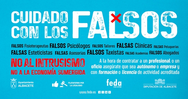 Fotografía de Cuidado con los FALSOS, ofrecida por FEDA