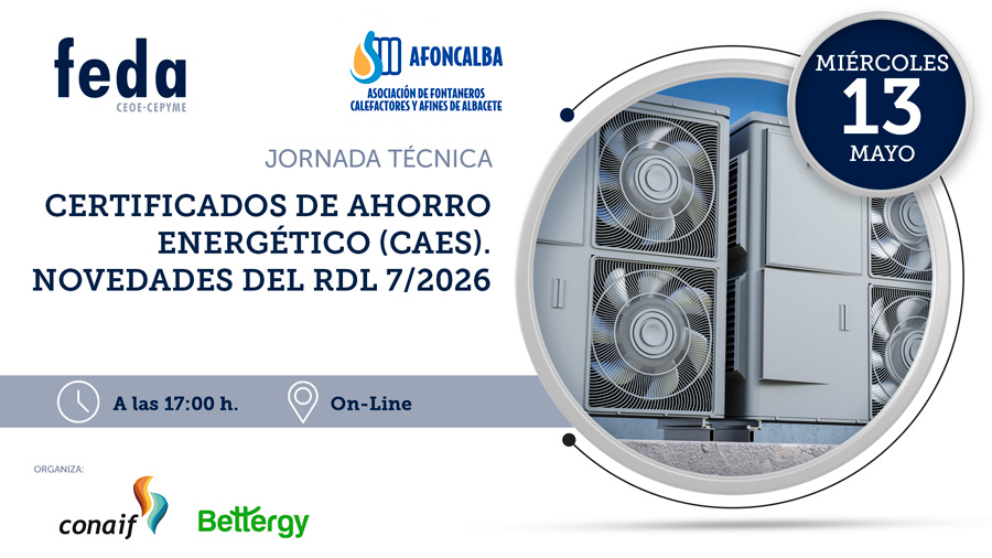 Jornada técnica. Certificados de Ahorro Energético (CAEs). Novedades del RDL 7/2026