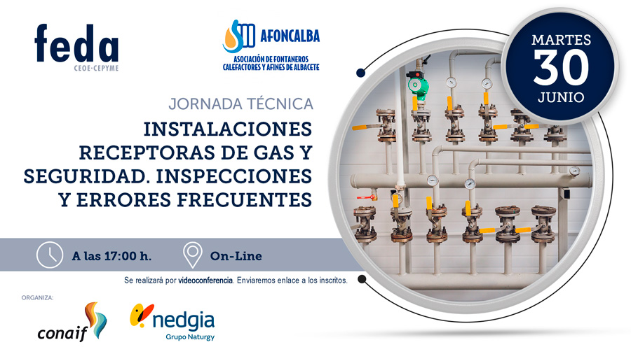 Jornada técnica. Instalaciones receptoras de gas y seguridad. Inspecciones y errores frecuentes