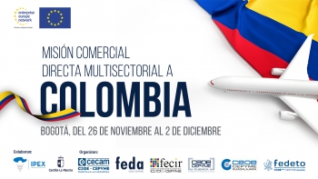 Convocatoria subvenciones para la participación en la Misión Comercial Directa  Multisectorial a Colombia. 26 Nov-2Dic 2023.