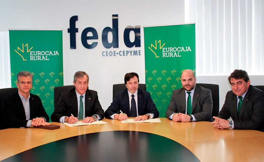 Eurocaja Rural renueva su séptimo convenio social con FEDA en la promoción de sus acciones empresariales