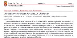 Fotografía de Publicado el Calendario Laboral de “Industrias de Ebanistería, Carpintería y Afines” de la provincia de Albacete, año 2024, ofrecida por FEDA