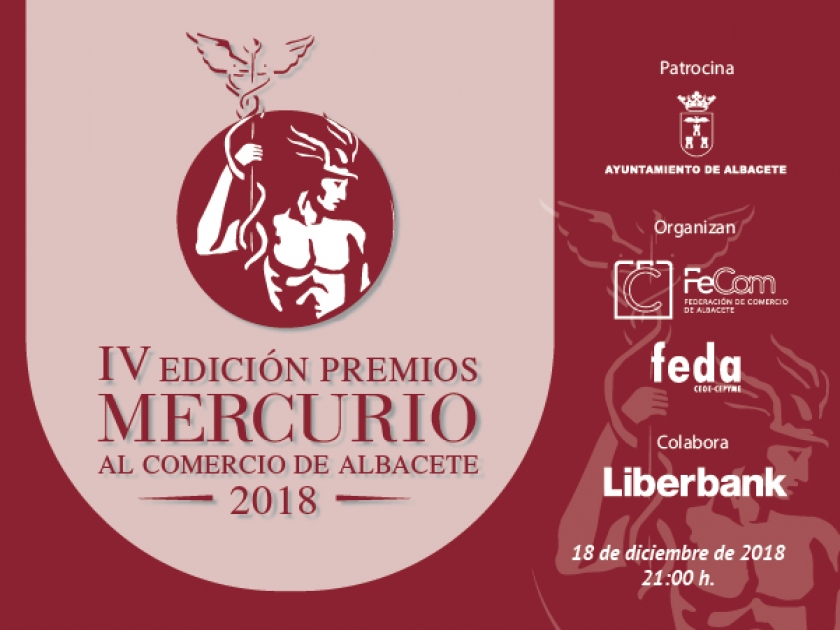 La Federación de Comercio entrega mañana martes los Premios Mercurio al Comercio en su IV Edición
