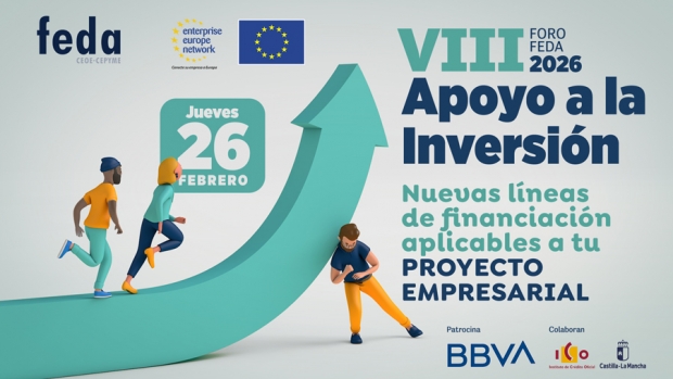 Fotografía de FEDA celebra este jueves 26 de febrero su VIII foro de apoyo a la inversión para impulsar el crecimiento empresarial en Albacete, ofrecida por FEDA