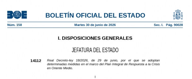 Fotografía de Real Decreto-ley 18/2026, de 29 de junio, nuevas ayudas extraordinarias al transporte por carretera, ofrecida por FEDA