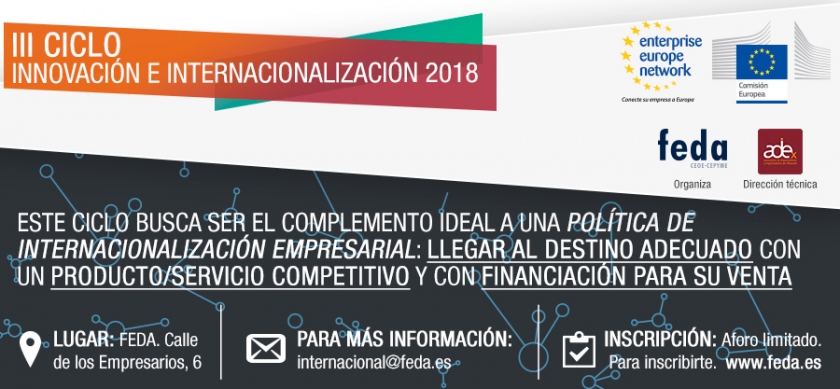 FEDA presenta el III Ciclo de Seminarios sobre Innovación e Internacionalización 2018