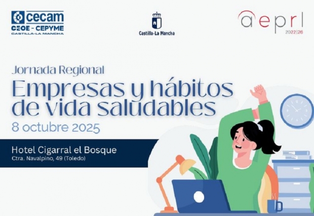Fotografía de JORNADA REGIONAL “EMPRESAS Y HÁBITOS DE VIDA SALUDABLES”. 8 OCTUBRE. TOLEDO, ofrecida por FEDA