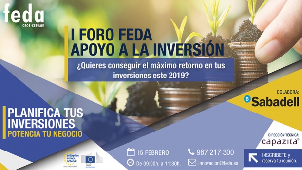 Fotografía de FEDA convoca el I Foro de Apoyo a la Inversión para que las empresas potencien su negocio, ofrecida por FEDA