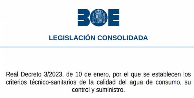 Fotografía de Publicado el Real Decreto 3/2023 sobre calidad del agua de consumo, ofrecida por FEDA