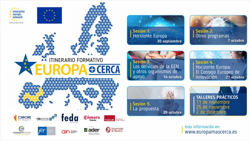 FEDA lanza el itinerario formativo Europa+Cerca 2021 para acercar la financiación europea a empresas en I+D+i