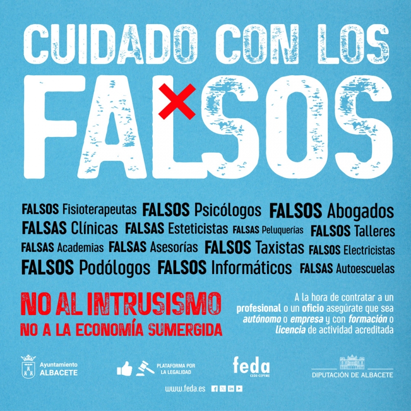 FEDA, desde su Plataforma por la Legalidad, sigue advirtiendo sobre “los falsos” para atajar la economía sumergida