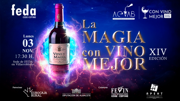 Fotografía de El evento de FEDA “Con Vino Mejor 2025” vuelve a Villarrobledo, maridando vino con cocina de vanguardia y magia en directo, ofrecida por FEDA