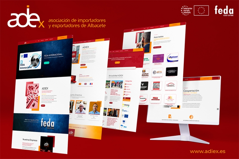 La Asociación de Importadores y Exportadores de Albacete,  ADIEX, lanza su imagen renovada y nueva plataforma de servicios a través de su web