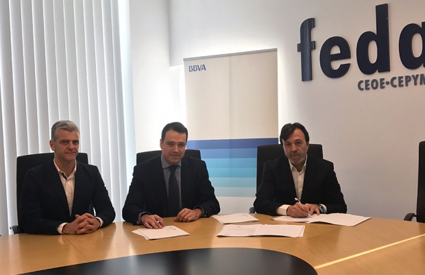Fotografía de FEDA y BBVA renuevan su convenio financiero para impulsar la competitividad de las empresas, pymes y autónomos de Albacete, ofrecida por FEDA