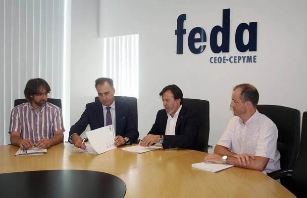 Fotografía de Convenio entre FEDA y el Centro Tecnológico del Metal de Castilla-La Mancha para la mejora en proyectos de I+D+i de las empresas de Albacete, ofrecida por FEDA