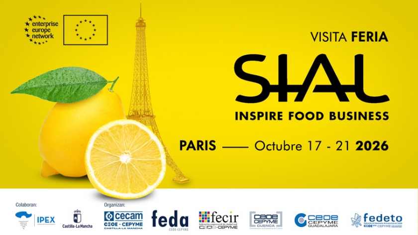 Abierta convocatoria de subvenciones para la participación en la visita a la Feria de SIAL París . 17-21 octubre 2026.