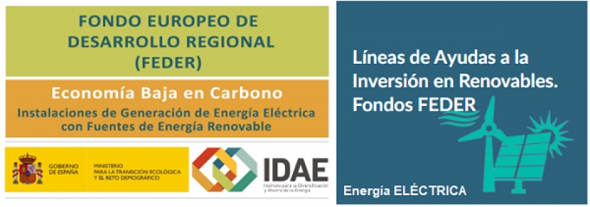 Ayudas del IDAE para instalaciones de generación de energía eléctrica con energía renovable en Castilla La Mancha