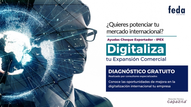 Fotografía de AYUDAS CHEQUE EXPORTADOR 2020-2021. Descubre las oportunidades de mejora en la transformación digital internacional de tu empresa, ofrecida por FEDA