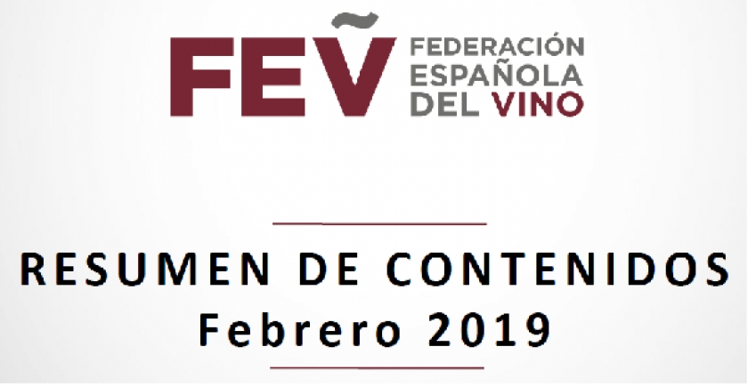Federación Española de Vino - Resumen Febrero
