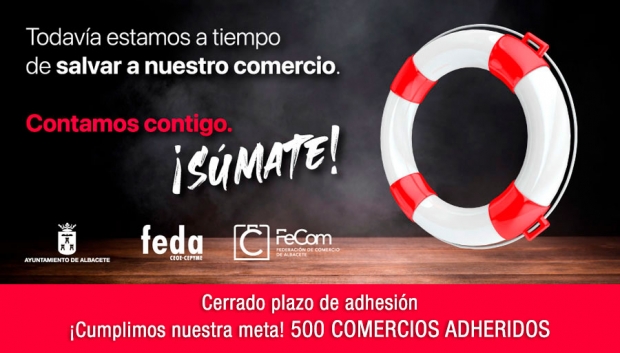 Fotografía de La campaña de apoyo al comercio de Albacete lanzada por FECOM, con financiación del Ayuntamiento, aglutina a 500 establecimientos, ofrecida por FEDA