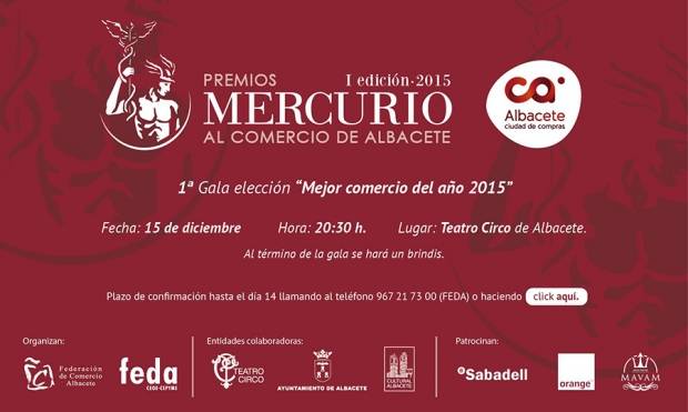 Fotografía de La Federación de Comercio de Albacete presenta mañana los Premios Mercurio al Comercio de Albacete, ofrecida por FEDA
