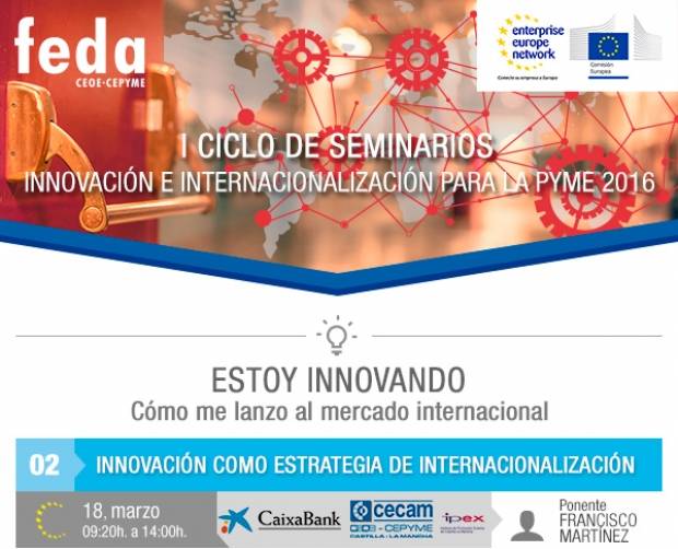 Fotografía de Innovación como estrategia de internacionalización, segundo seminario de FEDA sobre comercio exterior, ofrecida por FEDA