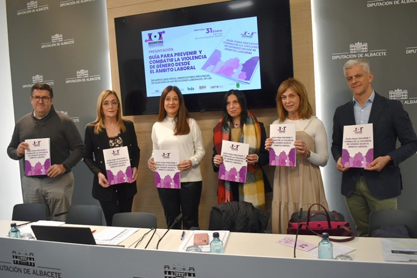 El Observatorio Provincial de Igualdad en las Relaciones Laborales, OPI AB, edita una guía para prevenir y combatir la violencia de género desde el ámbito laboral