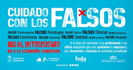Fotografía de Cuidado con los FALSOS, ofrecida por FEDA