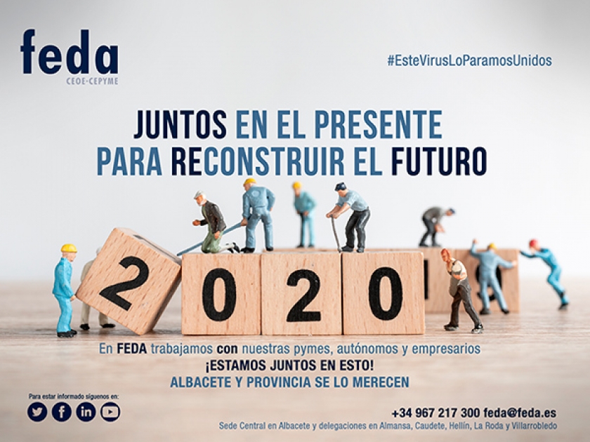 FEDA pide unidad de acción a asociaciones, sectores, empresas y autónomos para reconstruir 2020