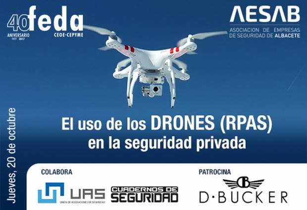 Fotografía de Jornada técnica en FEDA sobre el uso de los drones en la seguridad privada, ofrecida por FEDA