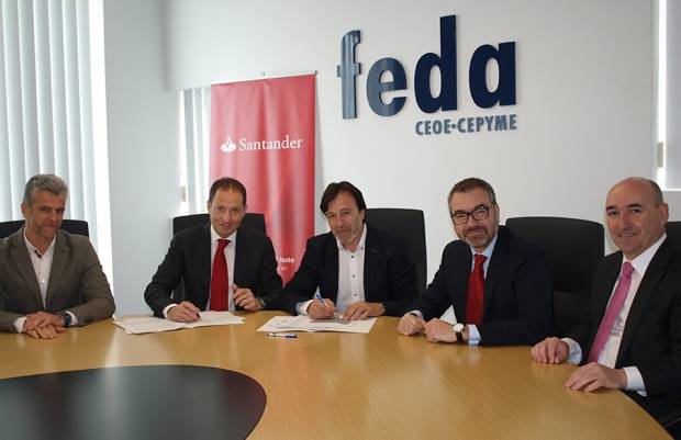 Fotografía de Banco Santander pone en manos de las pymes de FEDA una amplia gama de productos financieros, ofrecida por FEDA