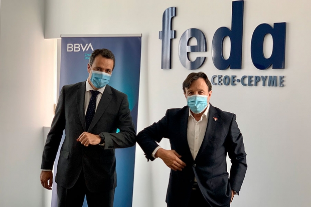 Fotografía de FEDA y BBVA renuevan su acuerdo de colaboración para impulsar la competitividad de las empresas, pymes y autónomos de Albacete, ofrecida por FEDA