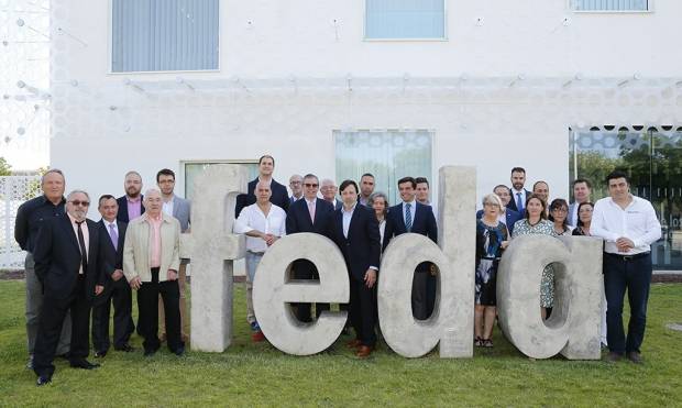 Fotografía de Premiados San Juan’2016, reunidos en la sede de FEDA, ofrecida por FEDA