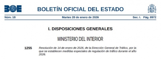 Fotografía de RESTRICCIONES A LA CIRCULACIÓN MEDIDAS REGULACION TRÁFICO DGT 2026, ofrecida por FEDA