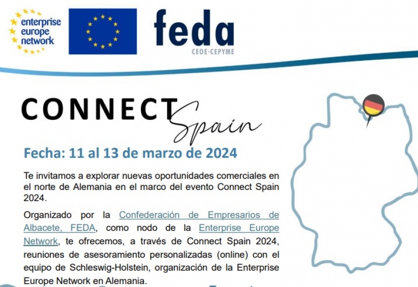 Connect Spain 2024: Sesiones Consultoría Mercado Norte  Alemania. Enterprise Europe Network