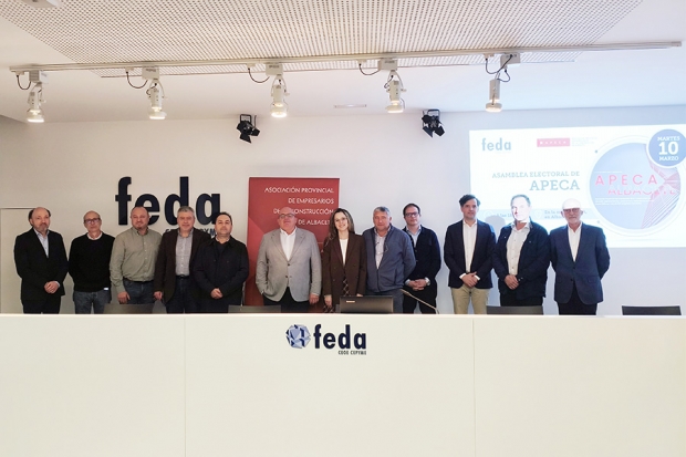 Fotografía de Reelegido Juan Pedro Delicado como presidente de la Asociación Provincial de Empresarios de la Construcción, ofrecida por FEDA