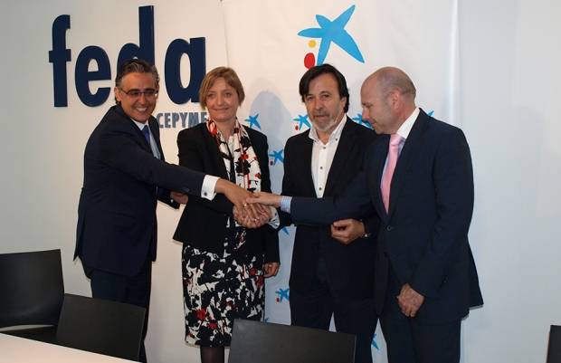 Fotografía de Convenio FEDA y CaixaBank para impulsar el sector empresarial de Albacete, ofrecida por FEDA