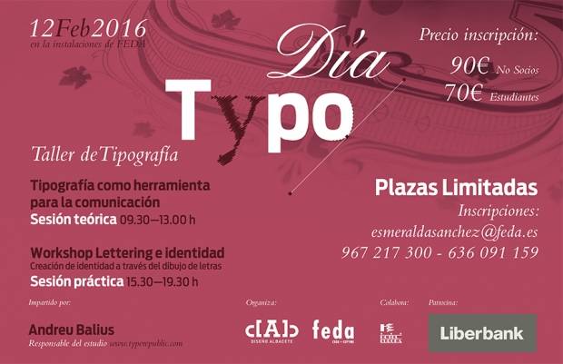 Fotografía de La Asociación de Diseñadores de Albacete organiza el “Día Typo”, un taller de tipografía, ofrecida por FEDA