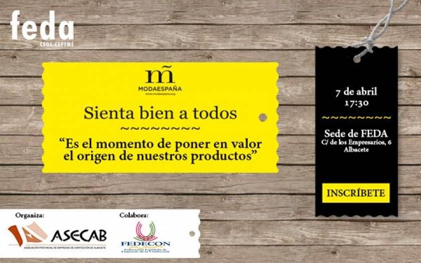 Promovido por la Asociación de Confección, ASECAB, el jueves se presenta en FEDA la Marca ModaEspaña