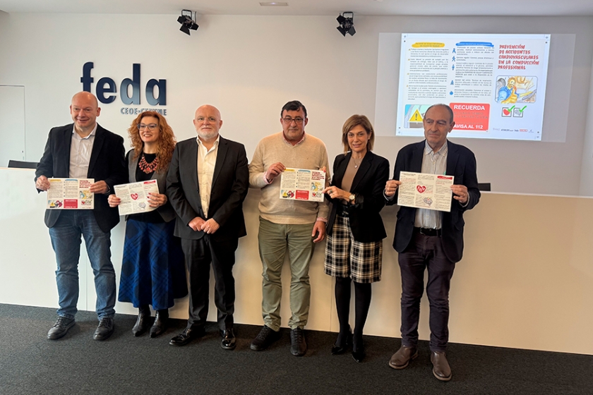 Campaña en transportes para prevenir accidentes cardiovasculares en la conducción profesional